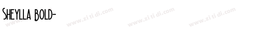 Sheylla Bold字体转换
